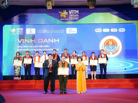 Hiệp hội Du lịch Việt Nam vinh danh 221 tập thể, cá nhân tiêu biểu năm 2025: Thúc đẩy chuyển mình theo hướng xanh và số