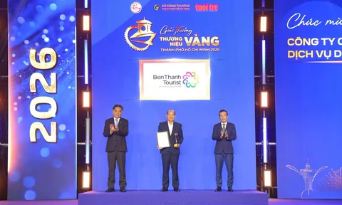 BenThanh Tourist ghi dấu 2 giải thưởng “Thương hiệu Vàng TP.HCM 2026” và “Doanh nghiệp TP.HCM tiêu biểu 2026″