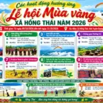 Lễ hội Mùa vàng Hồng Thái 2026: Lên núi săn mây, ngắm ruộng bậc thang và chạm vào sắc màu văn hóa Tuyên Quang